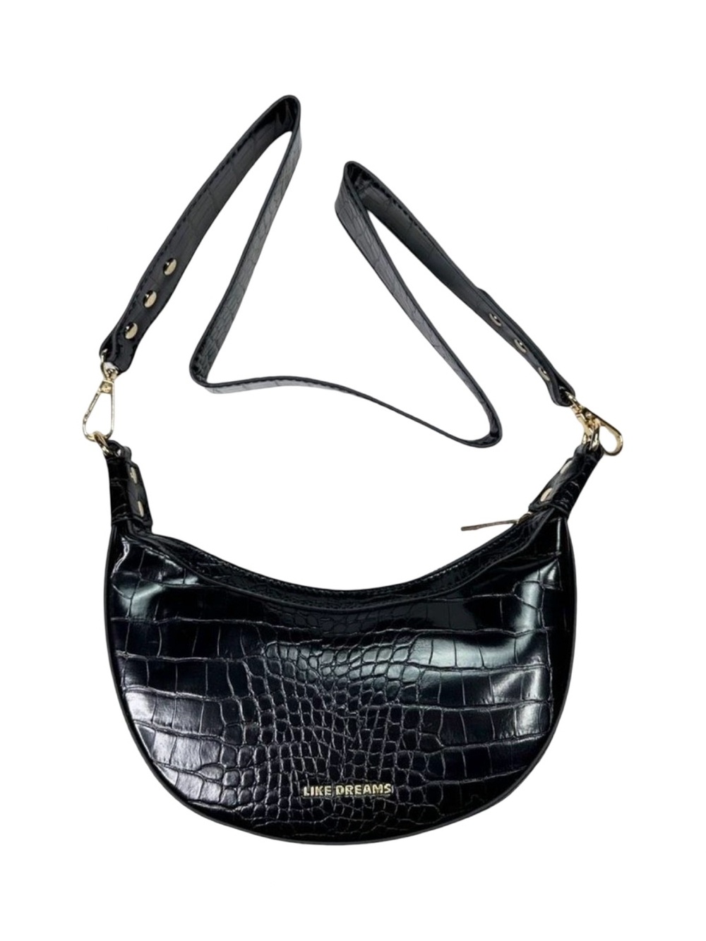 Like Dreams Kaia Crescent Small Crossbody Bag - 9” x 4.5” x 2.5”